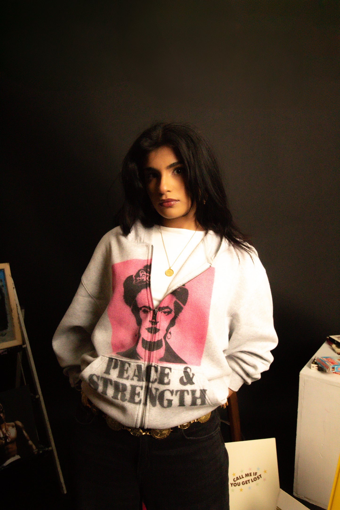 "PEACE & STRENGTH" HOODIE
